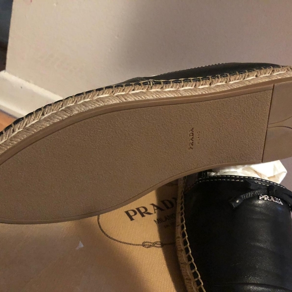[SOLD] BNIB Prada Leather Espadrilles Size 39.5 - Picture 5 of 8